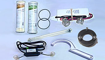Parts for UV water purifiers