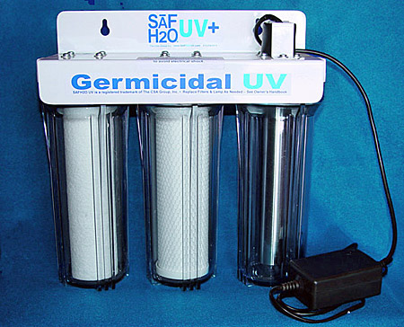 UV Drinking Water Filtration Purifier System 3 Stage Filter & Sterilize USA  Made